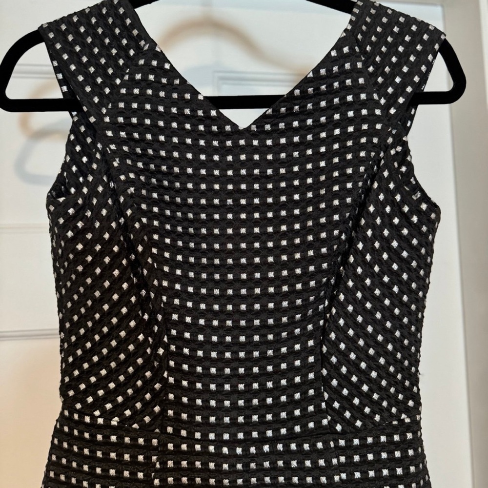 Black and Silver Checkered Dress